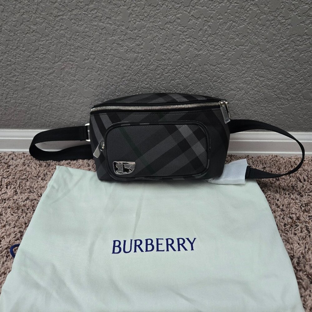 Burberry Unisex Grid Belt bag